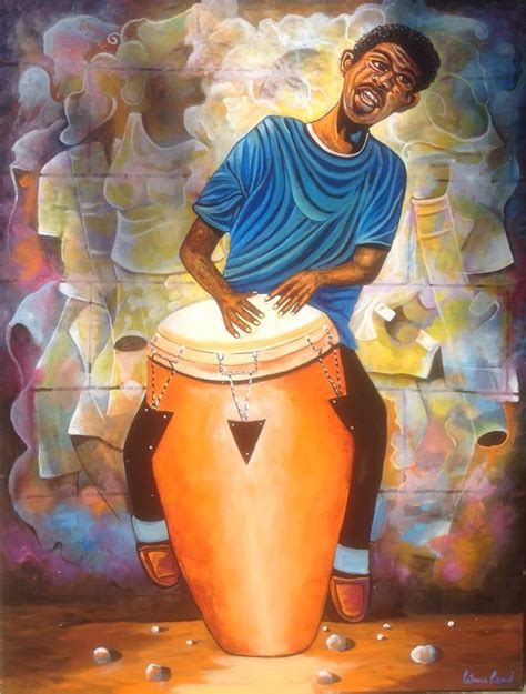 Original Haitian Art by Patrice Piard | Haitian art, Musical art ...