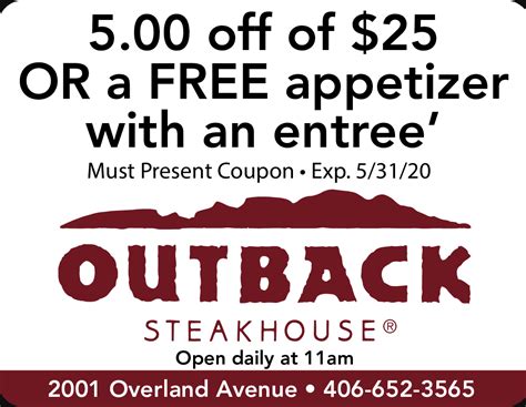 Outback Steakhouse Coupons