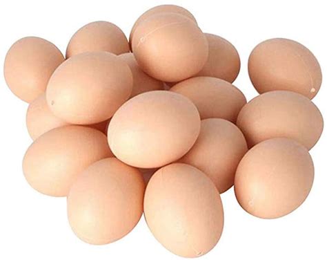 20 PCS Plastic Fake Eggs for DIY Easter Eggs, Painting and Realistic ...