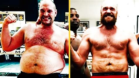 Tyson Fury: Boxer's incredible weight-loss before Deontay Wilder fight ...