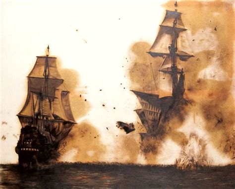 Naval battle Painting by Dimitri L' hermitte | Saatchi Art