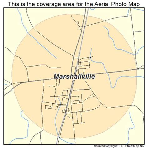 Aerial Photography Map of Marshallville, GA Georgia