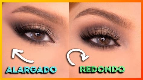 MAQUILLAJE DE OJOS Alargados y Redondos - YouTube