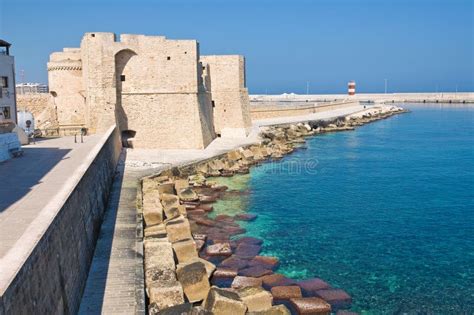 Carlo V Castle. Monopoli. Puglia. Italy. Stock Image - Image of bastion ...