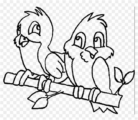 Two Little Dicky Birds Colouring Pages - Free Transparent PNG Clipart ...