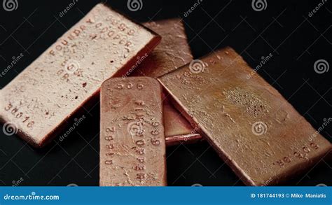 Copper Bullion Bars for Money and Precious Metal Stock Image - Image of ...