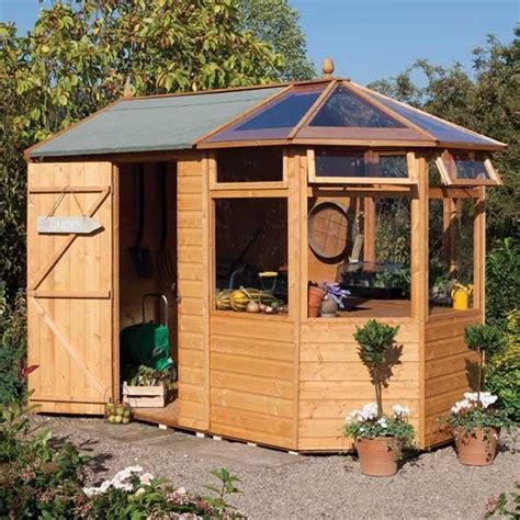 10 x 6 Potting Shed | Wooden sheds, Greenhouse shed combo, Shed design