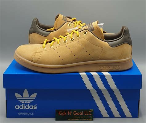 Adidas Stan Smith WP Leather Trainers (US Men Sz 11.5) Suede Wheat ...