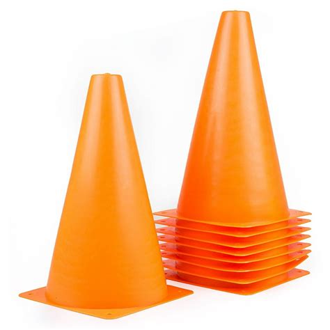 RK Sports CONE-9S Plastic Sport Cones - Orange - Walmart.com - Walmart.com