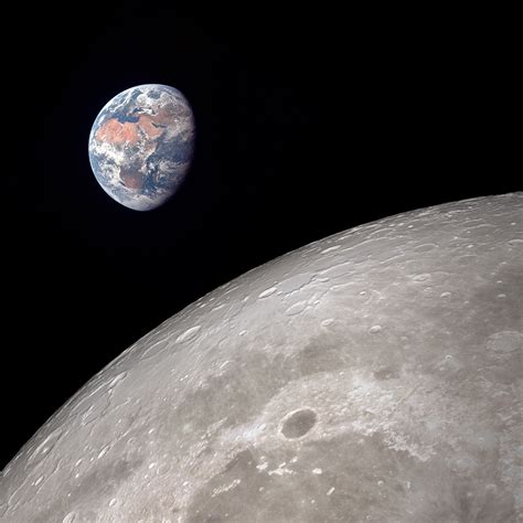 Earth view from Moon