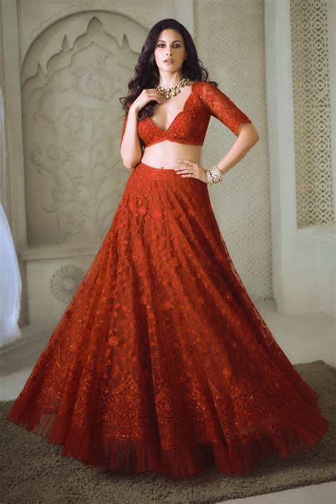 Buy Red Lehenga And Blouse Dupion Dupatta Butterfly Net Bridal Set For ...