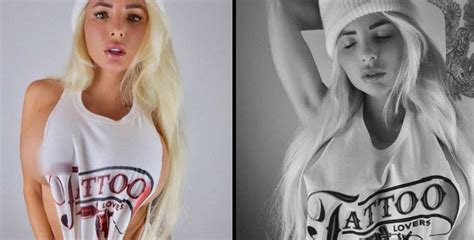 Tattooed Model Jessica Cakes | Tattoo Lovers White Tee