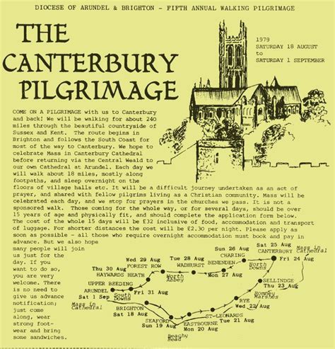 The 2nd Canterbury Pilgrimage - Home