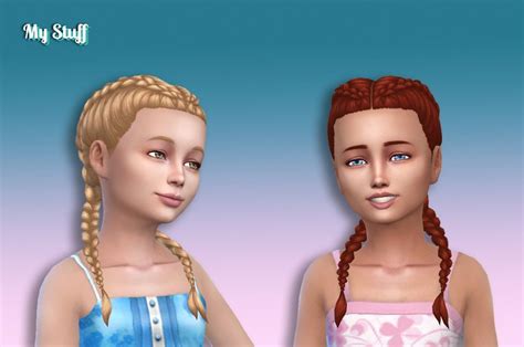 15+ Awesome Sims 4 Braided Pigtails Hairstyle Packs