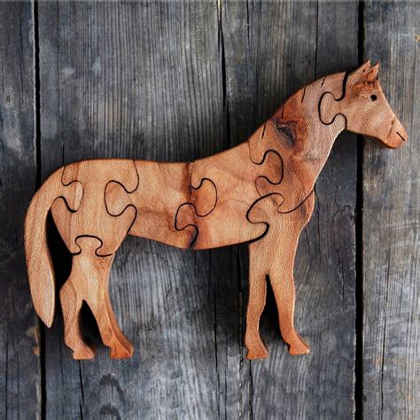 Wooden Horse Puzzle - Hand & Fairmade Home Decoration - by SiRo