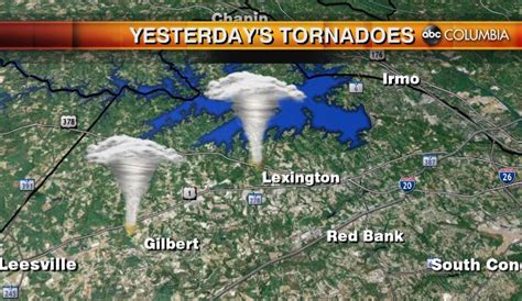 4 Tornadoes Confirmed From Yesterday's Storms - ABC Columbia