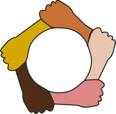 Circle Of Hands Clip Art