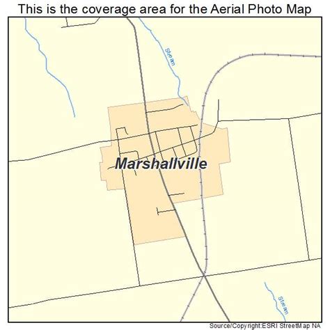 Aerial Photography Map of Marshallville, OH Ohio