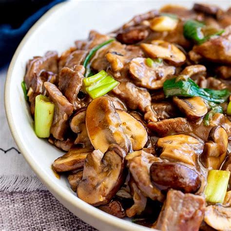 Takeout Style Chinese Beef and Mushroom Recipe | Recipe Cart