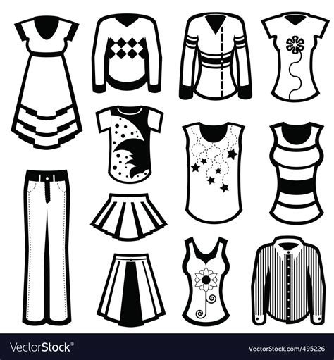 Clothes design Royalty Free Vector Image - VectorStock