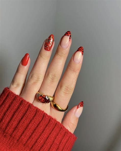 “Discover the hottest red nail designs: 120 trending nail designs of ...