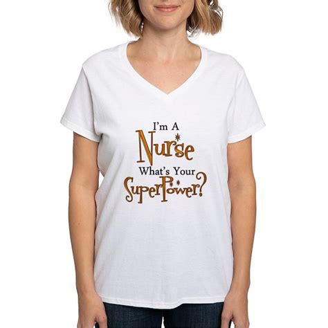 Super Nurse Women's V-Neck T-Shirt Super Nurse Shirt | CafePress.com