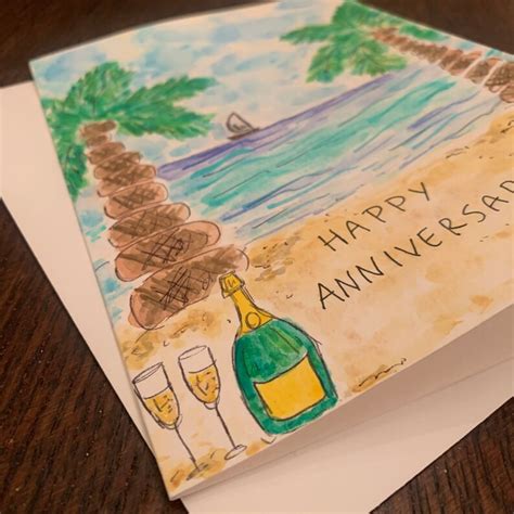 Personalized Anniversary Card Custom Anniversary Card - Etsy