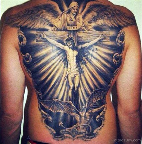 Jesus Vs Devil Tattoo