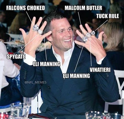 Five count'em Five Super Bowl Rings for Tom Brady (forgot "Deflate-Gate ...