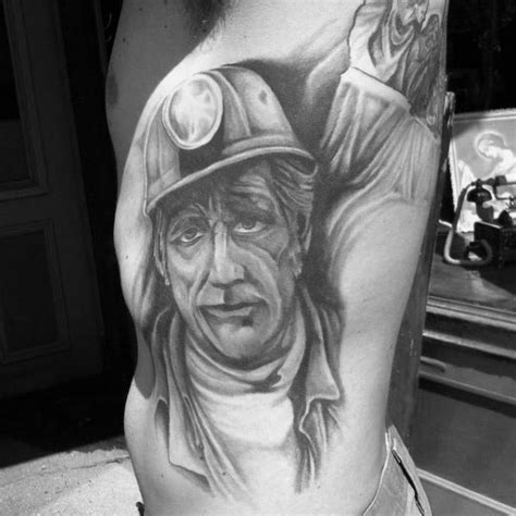 40 Coal Mining Tattoos For Men - Miner Design Ideas