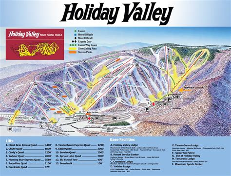 Trail map Holiday Valley