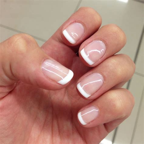 Nice and clean french gel overlay French Gel, French Manicure Nails ...