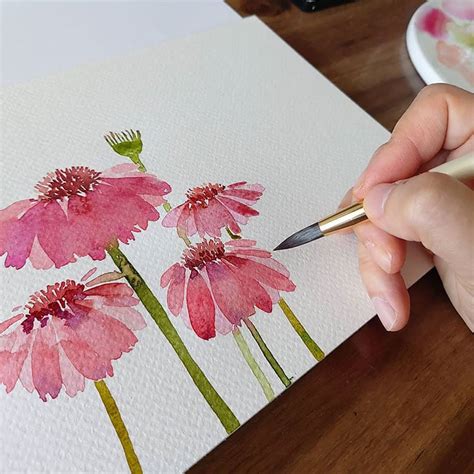 30 Watercolor Flower Painting Ideas for Beginners - Beautiful Dawn Designs