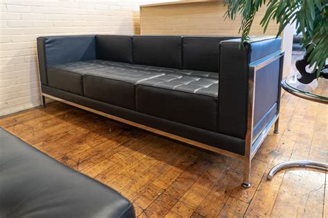 Black Leather Sofa