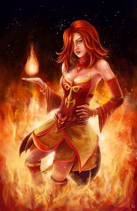 Dota 2 Fan Art - Lina the Slayer | Fantasy art women, Fantasy girl ...