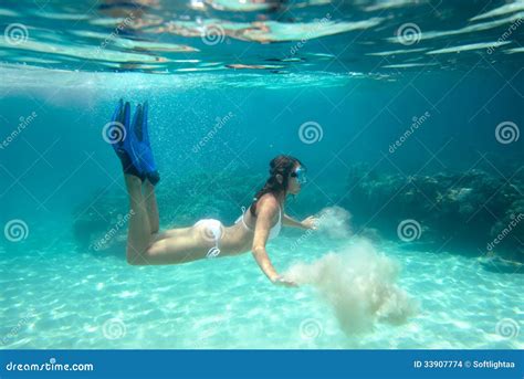 Underwater Shoot Of A Girl In Bikini Stock Images - Image: 33907774