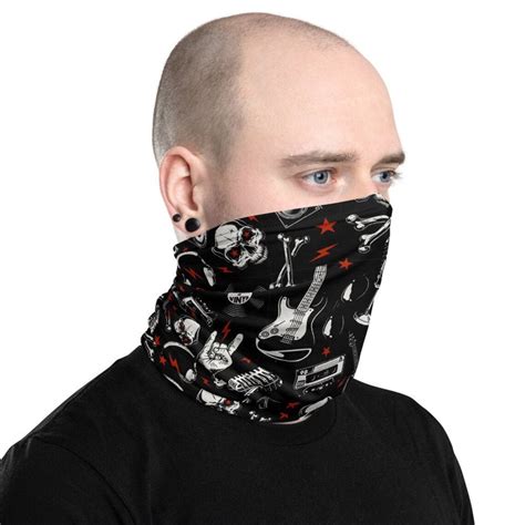 Heavy Metal Face Mask Multifunctional Neck Gaiter Headwear - Etsy