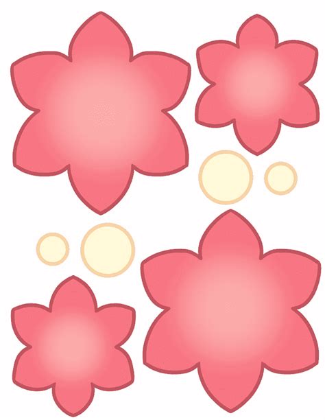 Flower Patterns To Cut Out For Kids