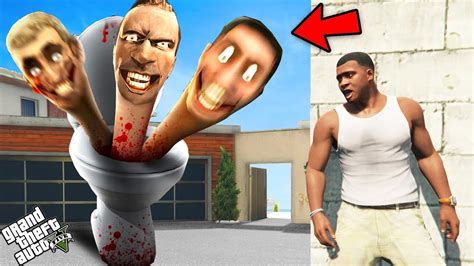 GTA 5 : This Skibidi Toilet Monster Destroy Los Santos With Franklin in ...