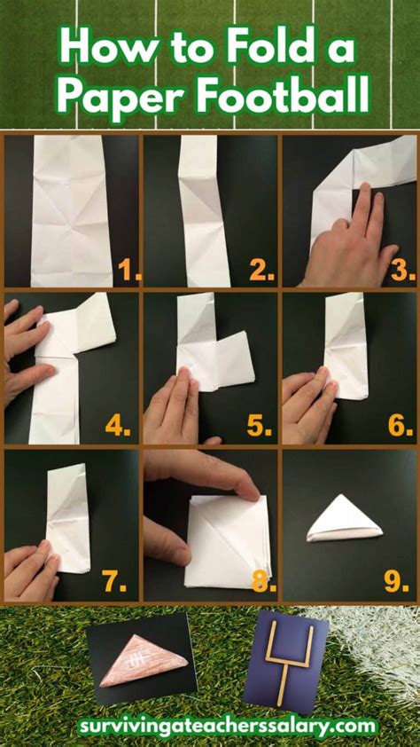 How to Make a Paper Football Tutorial + Football Game Instructions