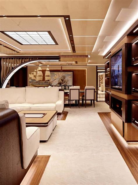 Futuristic Yacht Interior