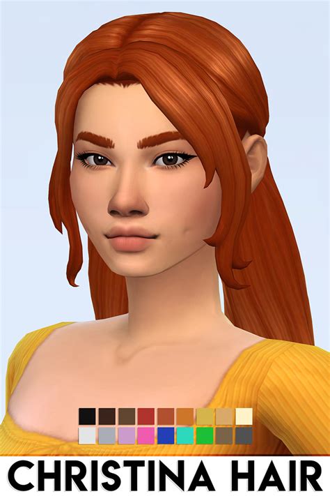 Sims 4 cc long female hair maxis match - plmbars