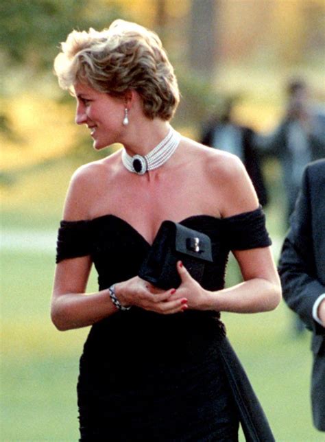 princess diana black dress camilla - Viviana Peterman