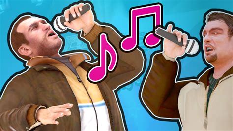 GTA 5 - NIKO & ROMAN SINGING - Fame or Shame - YouTube