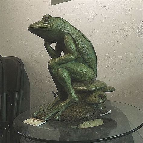 WHIMSICAL FROG" SCULPTURE - DESIGNER BRONZE GARDEN LIMITED EDITION ...