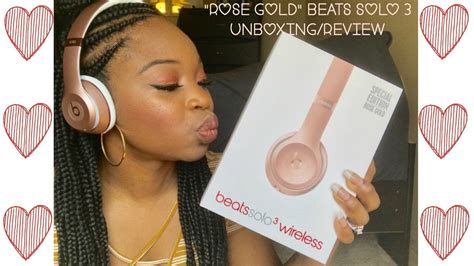 "Rose Gold" Beats Solo 3 Unboxing/Review - YouTube