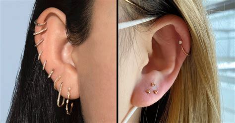 From A Minimalistic Look To Stacked Studs, 10 Of The Coolest Ear ...