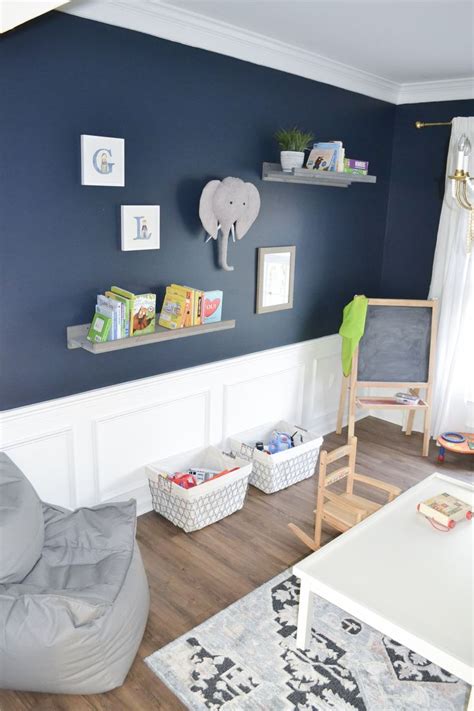 A stylish playroom makeover | Boy room paint, Kids room paint, Boys ...