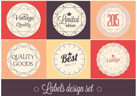 Free Vector Label Design Set 89734 Vector Art at Vecteezy