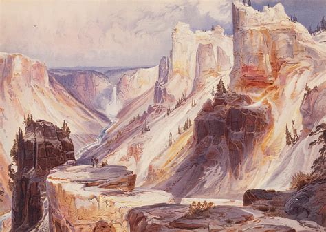 The Grand Canon of the Yellowstone Yellowstone National Park Painting ...